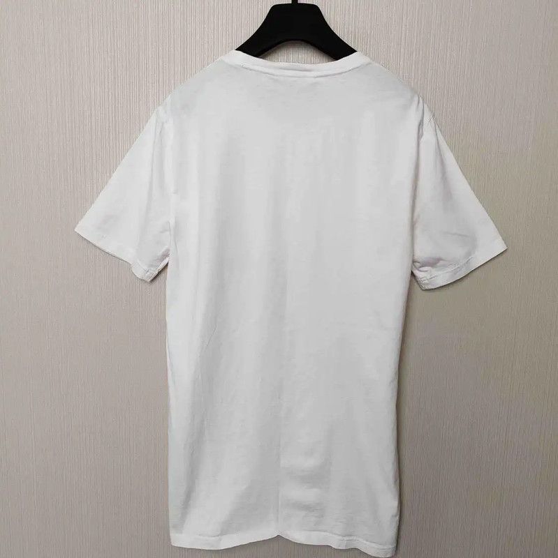 Burberry Burberry White Cotton Graphic T-Shirt for Men Size US M / EU 48-50 / 2 - 2 Thumbnail