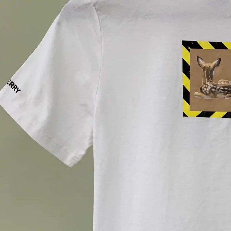 Burberry Burberry White Cotton Men's T-Shirt Size US M / EU 48-50 / 2 - 3 Thumbnail