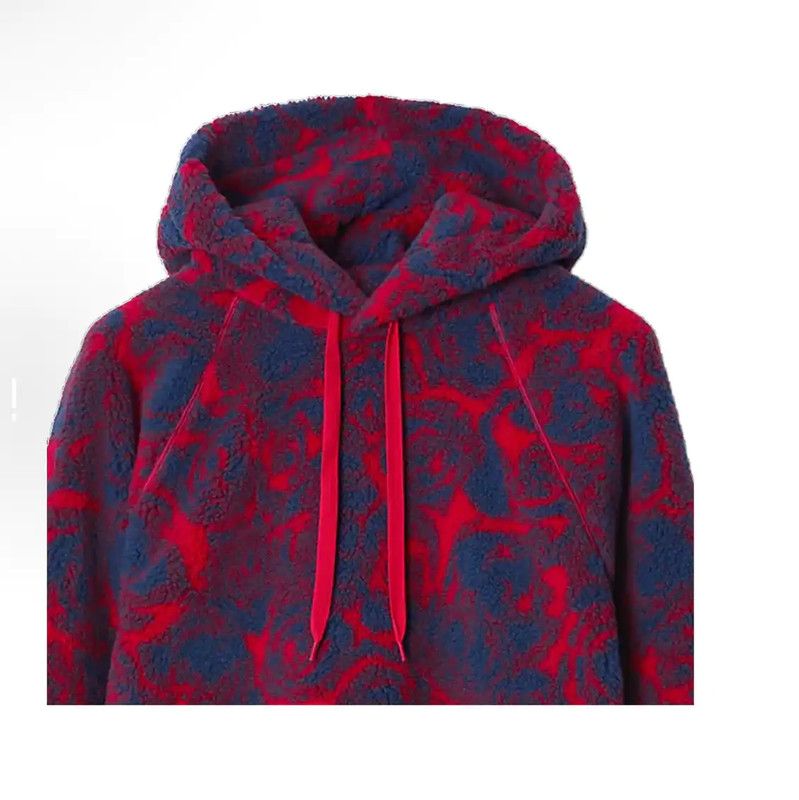 Burberry Burberry XL Winter Burgundy Wool Blend Hoodie Size US XL / EU 56 / 4 - 2 Thumbnail