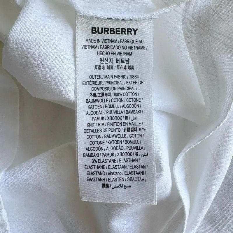 Burberry Burberry White Logo Summer T-Shirt Size US XS / EU 42 / 0 - 5 Thumbnail