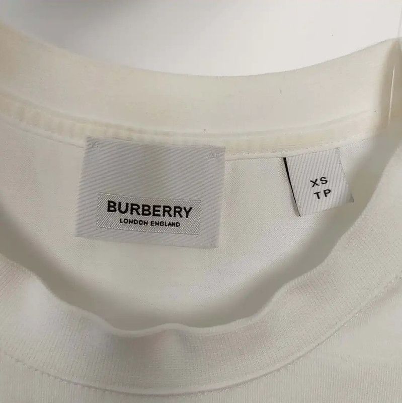 Burberry Burberry White Cotton Men's T-Shirt Size US XS / EU 42 / 0 - 3 Thumbnail