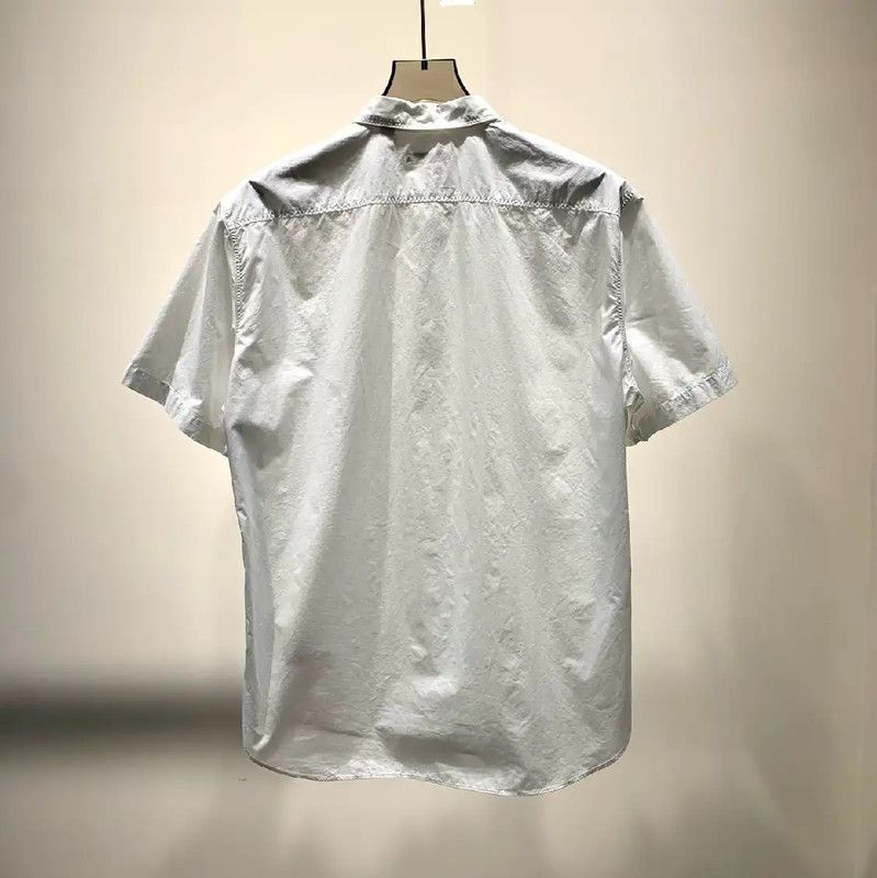 Burberry Burberry White Cotton Men's Short Sleeve Shirt Size US L / EU 52-54 / 3 - 2 Thumbnail