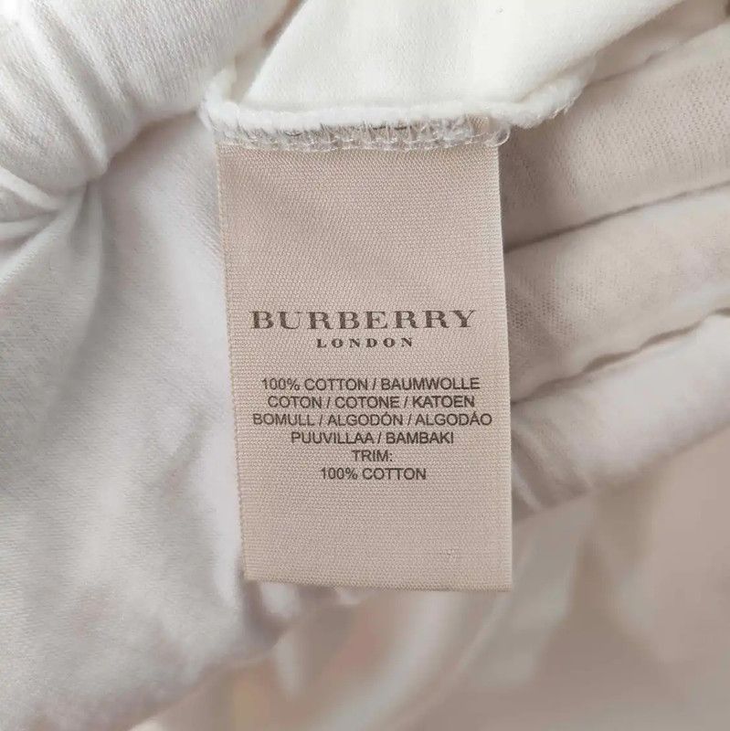 Burberry Burberry White Cotton Long Sleeve Polo Shirt Size US M / EU 48-50 / 2 - 5 Thumbnail