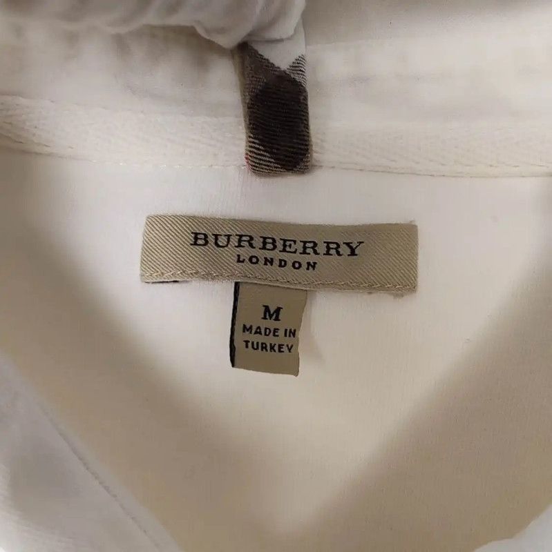Burberry Burberry White Cotton Long Sleeve Polo Shirt Size US M / EU 48-50 / 2 - 3 Thumbnail