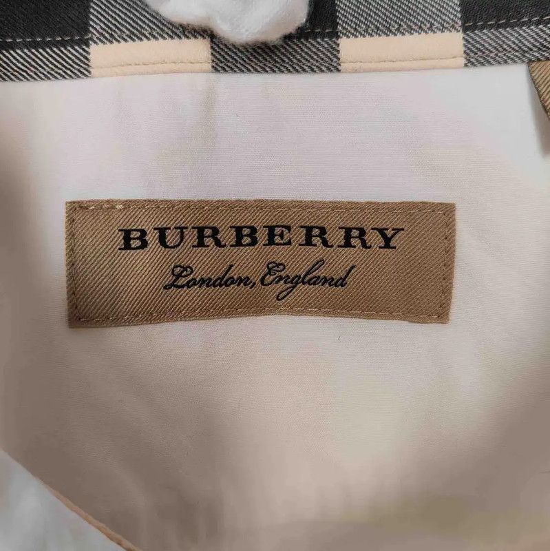 Burberry Burberry White Cotton Long Sleeve Shirt Size US L / EU 52-54 / 3 - 3 Thumbnail