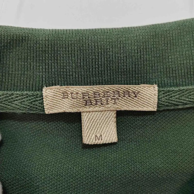 Burberry Burberry Military Green Cotton Men's Polo Size US M / EU 48-50 / 2 - 3 Thumbnail