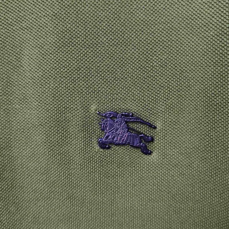 Burberry Burberry Military Green Cotton Men's Polo Size US M / EU 48-50 / 2 - 4 Thumbnail