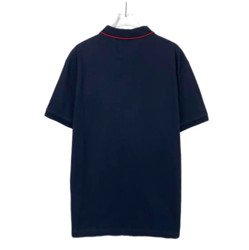 Burberry Burberry Classic Navy Cotton Men's Polo Shirt Size US XL / EU 56 / 4 - 2 Thumbnail