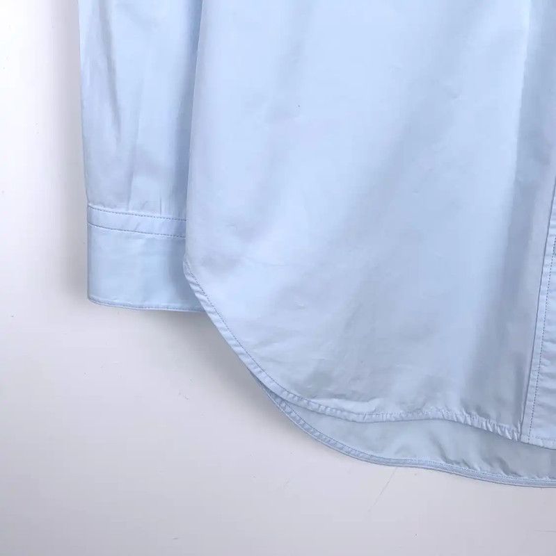 Burberry Burberry Light Blue Cotton Men's Shirt Size US S / EU 44-46 / 1 - 4 Thumbnail