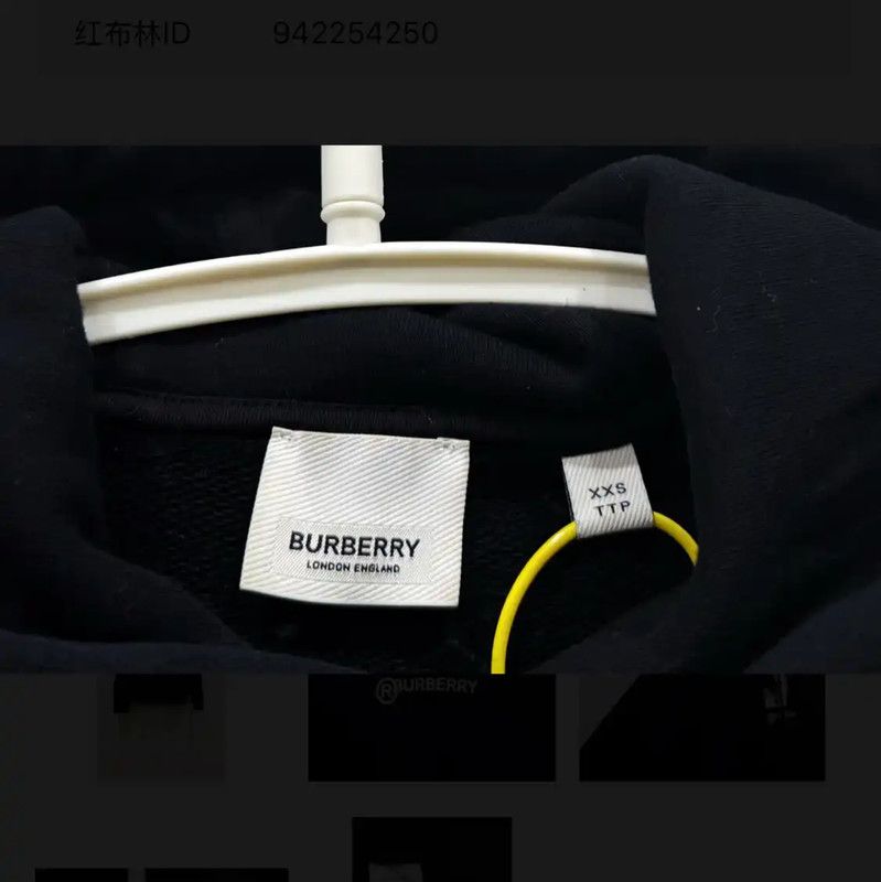 Burberry Burberry Black Cotton Men's Hoodie Size US XXS / EU 40 - 4 Thumbnail