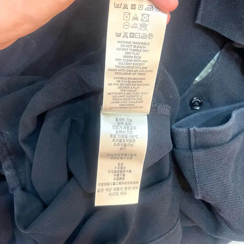 Burberry Burberry Black Cotton Men's Polo Shirt Size US M / EU 48-50 / 2 - 5 Thumbnail