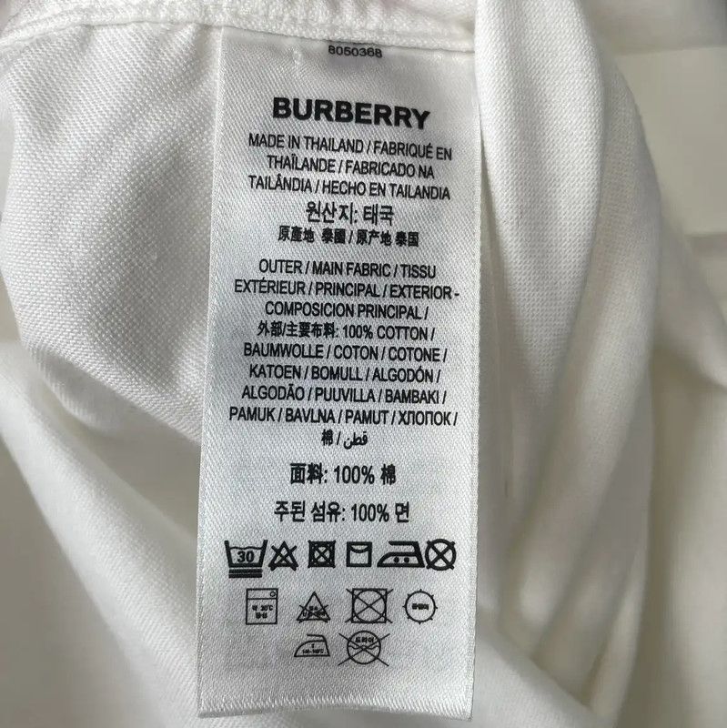 Burberry Burberry White Long Sleeve Men's Shirt Size US M / EU 48-50 / 2 - 5 Thumbnail