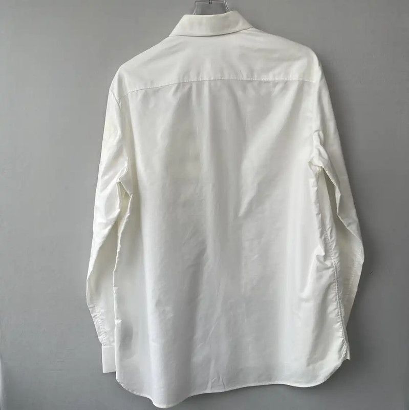 Burberry Burberry White Long Sleeve Men's Shirt Size US M / EU 48-50 / 2 - 2 Thumbnail
