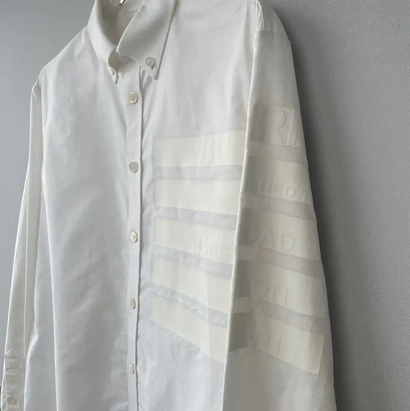 Burberry Burberry White Long Sleeve Men's Shirt Size US M / EU 48-50 / 2 - 3 Thumbnail