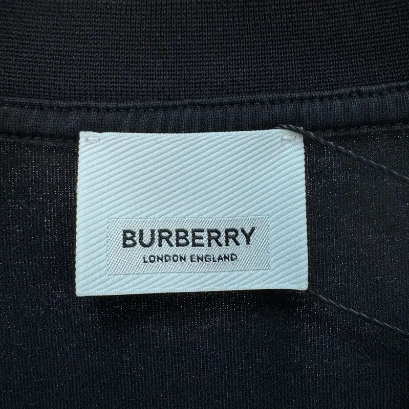 Burberry Burberry Summer Black Cotton Striped T-Shirt Size US M / EU 48-50 / 2 - 5 Thumbnail