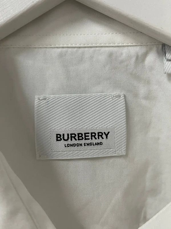 Burberry Burberry Men's White Long Sleeve Shirt Size US M / EU 48-50 / 2 - 7 Thumbnail