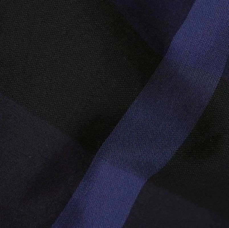 Burberry Burberry Men's Navy Check Long Sleeve Shirt Size US S / EU 44-46 / 1 - 6 Thumbnail