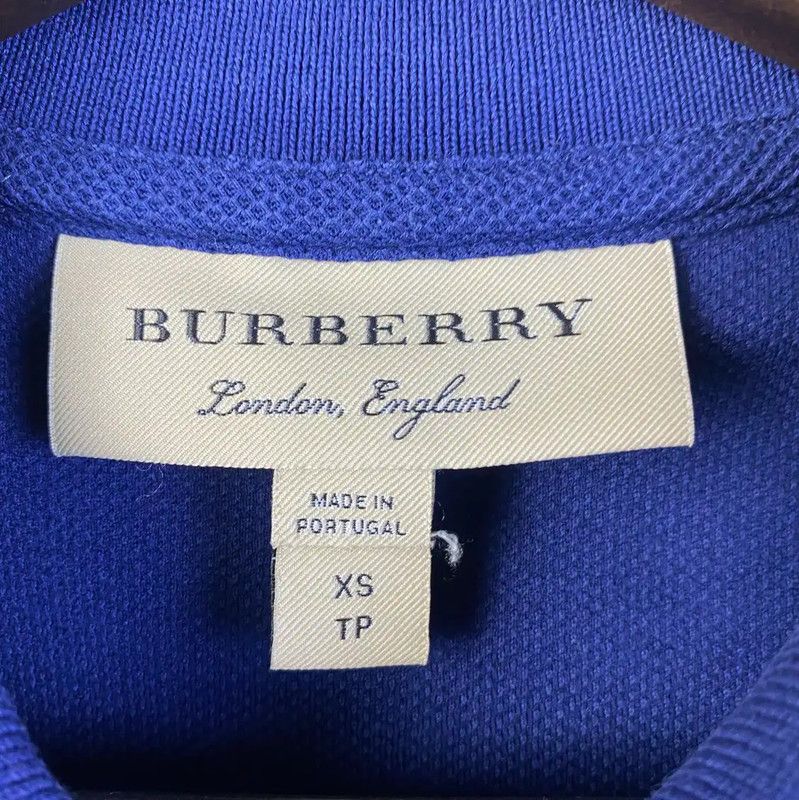 Burberry Burberry Summer Blue Cotton Embroidered Polo Size US XS / EU 42 / 0 - 4 Thumbnail