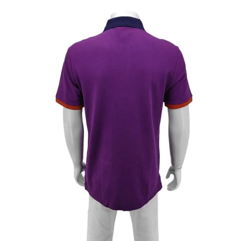 Burberry Burberry Men's Purple Cotton Polo Size US M / EU 48-50 / 2 - 2 Thumbnail