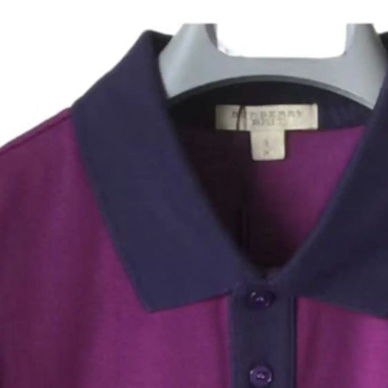 Burberry Burberry Men's Purple Cotton Polo Size US M / EU 48-50 / 2 - 3 Thumbnail
