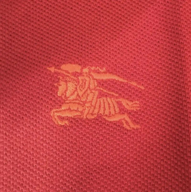 Burberry Burberry Red Cotton Polo Shirt for Men Size US M / EU 48-50 / 2 - 4 Thumbnail