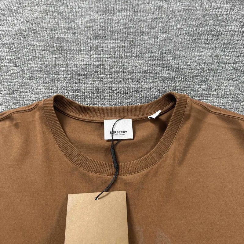 Burberry Burberry Brown Cotton Men's T-Shirt Size M Size US M / EU 48-50 / 2 - 3 Thumbnail