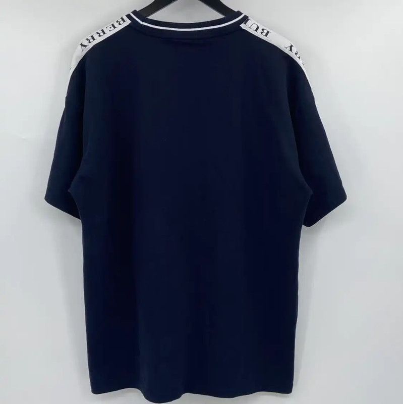 Burberry Burberry Cotton Navy Short Sleeve T-Shirt Size US XL / EU 56 / 4 - 2 Thumbnail