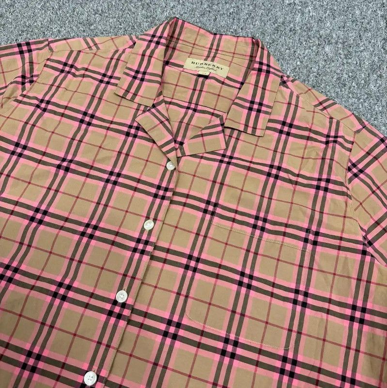 Burberry Burberry Color-Block Cotton Short Sleeve Shirt Size US L / EU 52-54 / 3 - 3 Thumbnail
