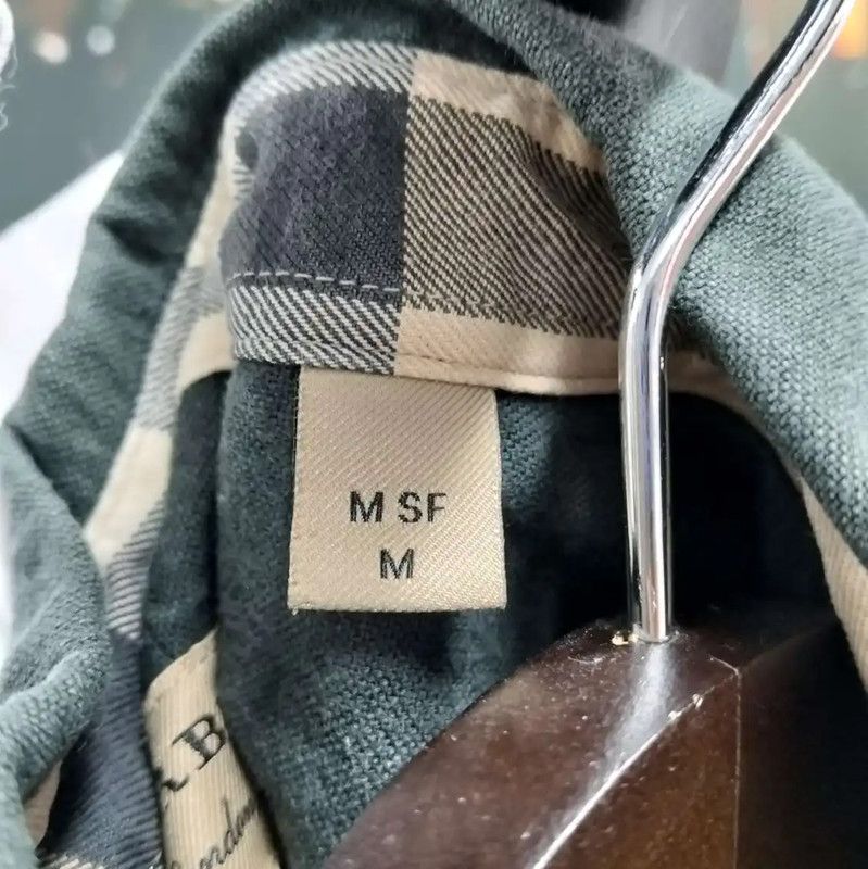 Burberry Burberry Long Sleeve Cotton Shirt in Dark Green Size US M / EU 48-50 / 2 - 6 Thumbnail