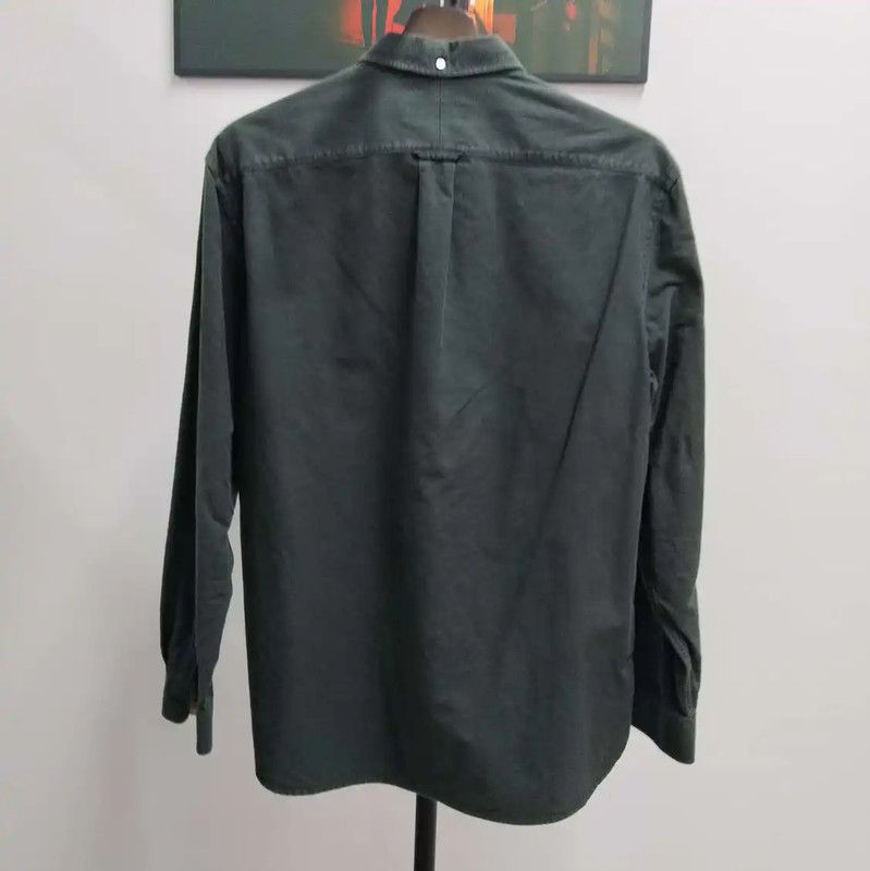 Burberry Burberry Long Sleeve Cotton Shirt in Dark Green Size US M / EU 48-50 / 2 - 2 Thumbnail
