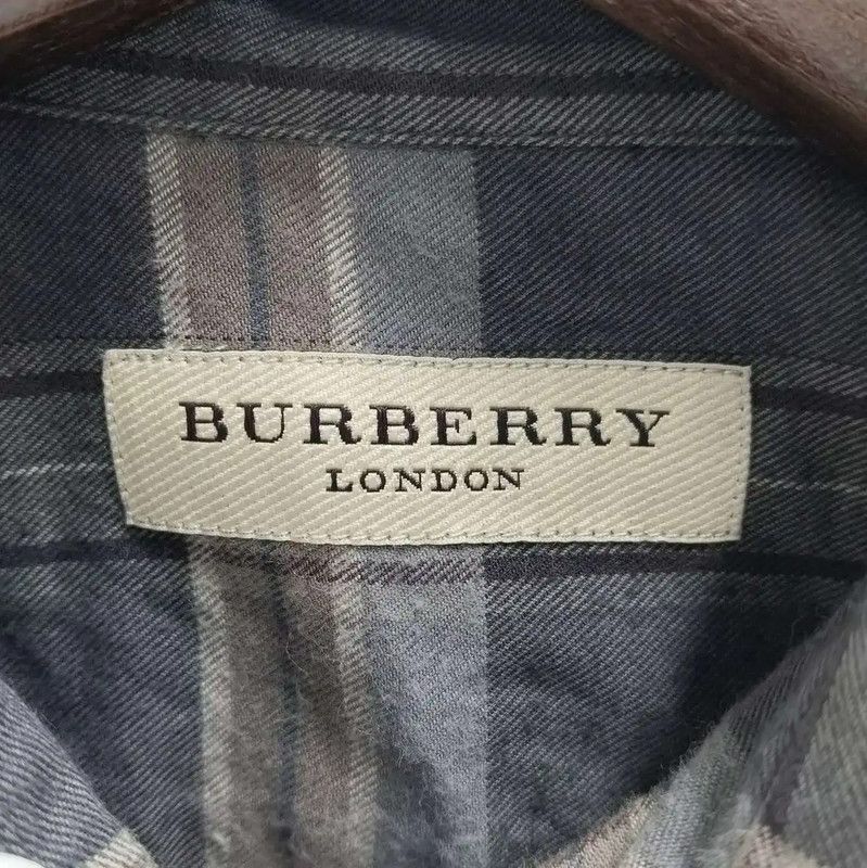 Burberry Burberry Men's Long Sleeve Shirt in Dark Gray Size US XS / EU 42 / 0 - 3 Thumbnail