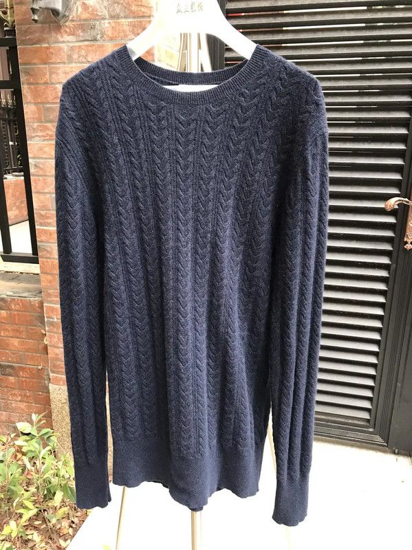 Burberry Burberry Winter Blue Wool Men's Sweater Size US S / EU 44-46 / 1 - 3 Thumbnail