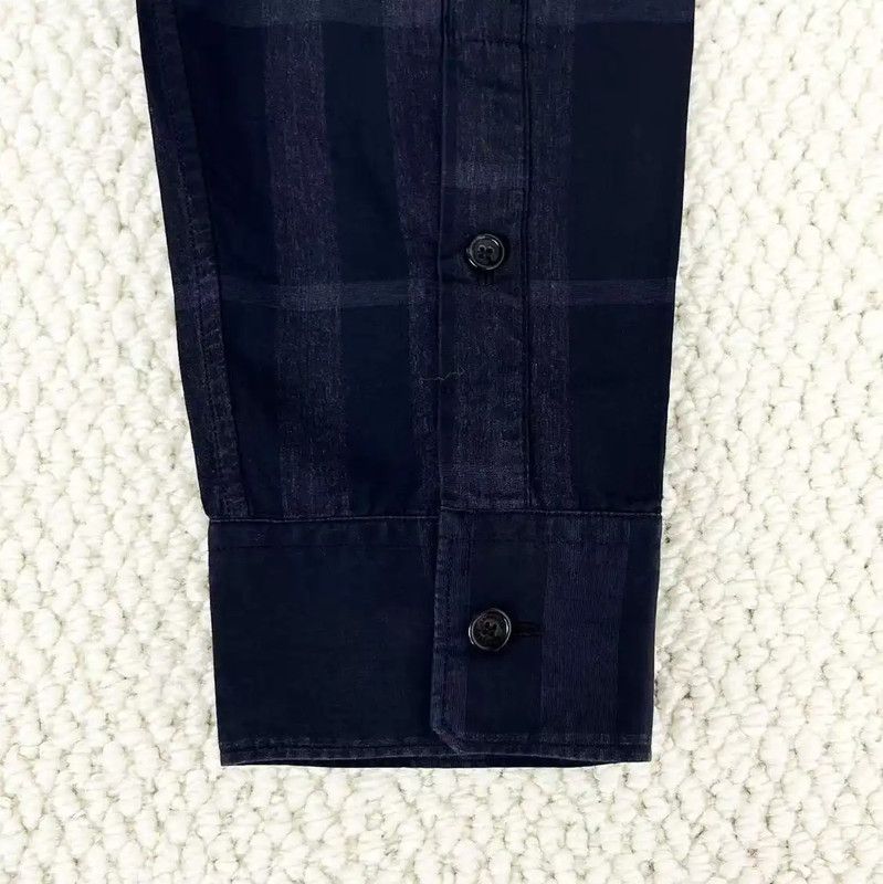 Burberry Burberry Men's Black Gray Plaid Long Sleeve Shirt Size US M / EU 48-50 / 2 - 4 Thumbnail