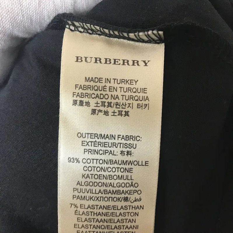 Burberry Burberry Black Cotton Men's T-Shirt Size US L / EU 52-54 / 3 - 4 Thumbnail