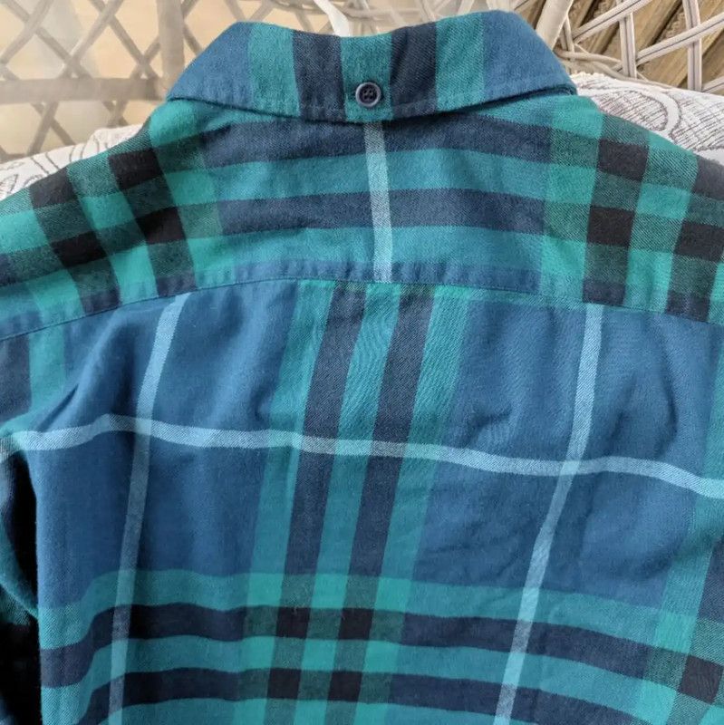 Burberry Burberry Blue Checked Cotton Men's Shirt Size US S / EU 44-46 / 1 - 4 Thumbnail