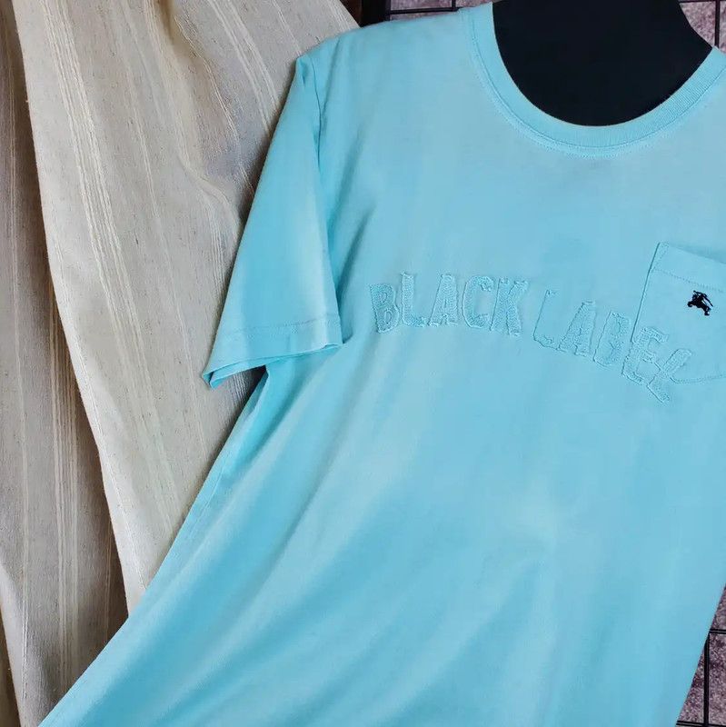 Burberry Burberry Summer Blue Cotton Short Sleeve T-Shirt Size US M / EU 48-50 / 2 - 9 Thumbnail