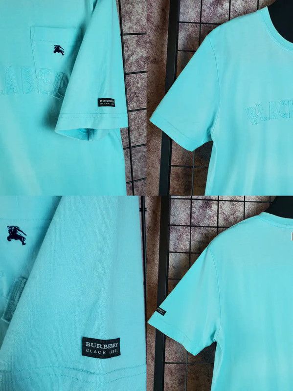Burberry Burberry Summer Blue Cotton Short Sleeve T-Shirt Size US M / EU 48-50 / 2 - 6 Thumbnail