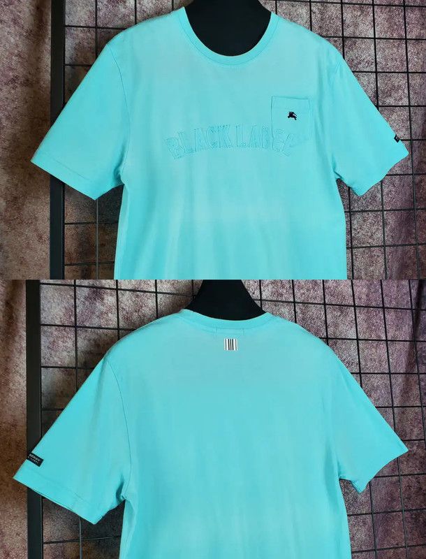 Burberry Burberry Summer Blue Cotton Short Sleeve T-Shirt Size US M / EU 48-50 / 2 - 3 Thumbnail