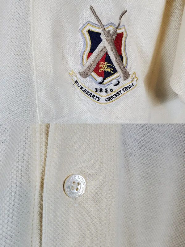 Burberry Burberry Men's Summer Beige Cotton Embroidered Polo Shirt Size US M / EU 48-50 / 2 - 6 Thumbnail