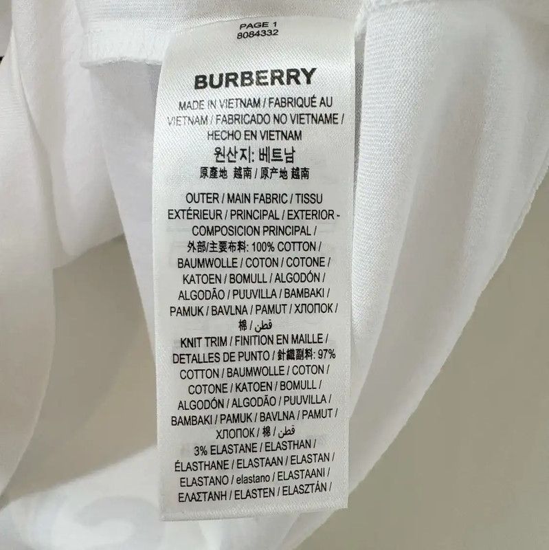 Burberry Burberry Logo Print Short Sleeve T-Shirt Size US M / EU 48-50 / 2 - 5 Thumbnail
