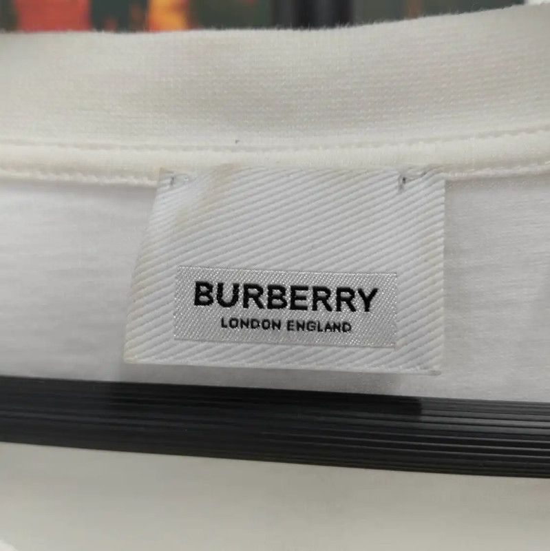 Burberry Burberry White Cotton Short Sleeve T-Shirt Size US XL / EU 56 / 4 - 3 Thumbnail