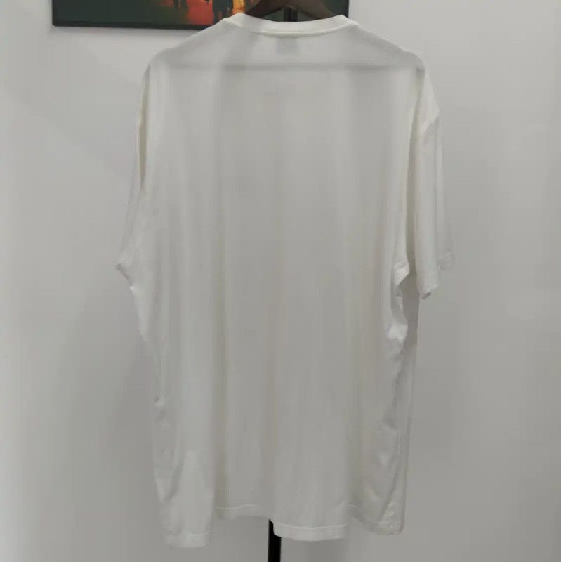 Burberry Burberry White Cotton Short Sleeve T-Shirt Size US XL / EU 56 / 4 - 2 Thumbnail