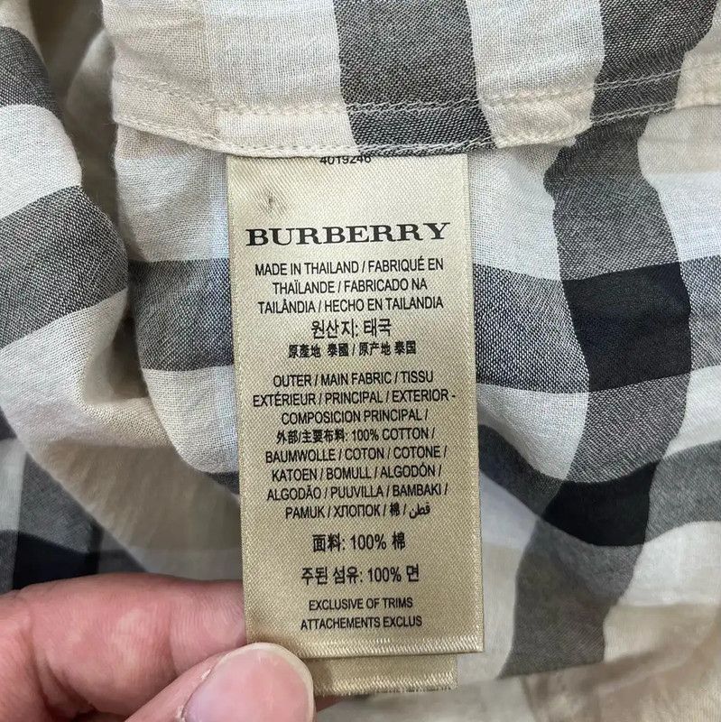 Burberry Burberry Khaki Long Sleeve Men's Shirt Size US S / EU 44-46 / 1 - 4 Thumbnail