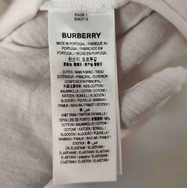 Burberry Burberry White Cotton Short Sleeve T-shirt Size US XS / EU 42 / 0 - 4 Thumbnail