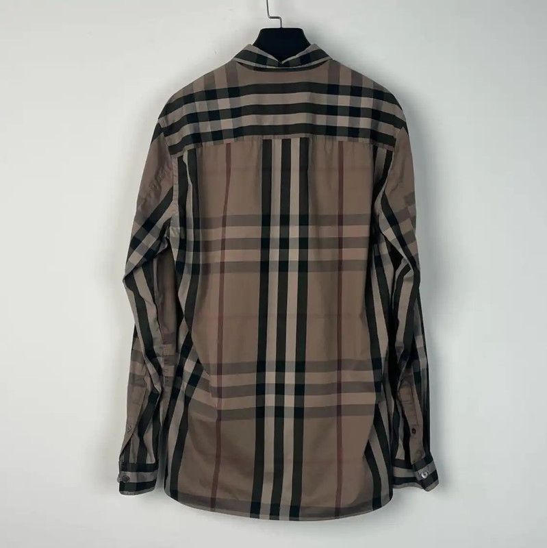 Burberry Burberry Khaki Long Sleeve Men's Shirt Size US S / EU 44-46 / 1 - 2 Thumbnail