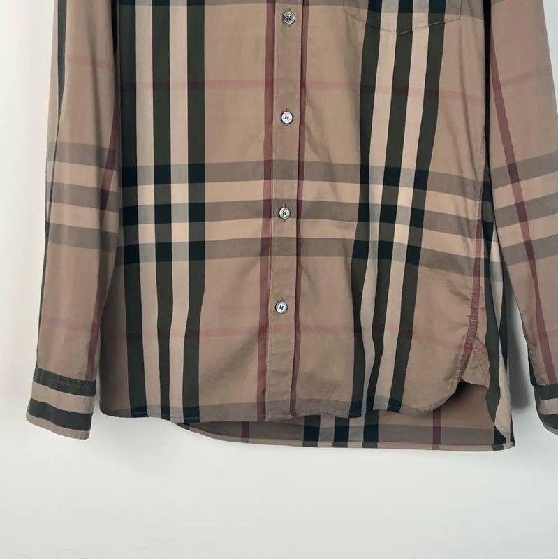 Burberry Burberry Khaki Long Sleeve Men's Shirt Size US S / EU 44-46 / 1 - 3 Thumbnail