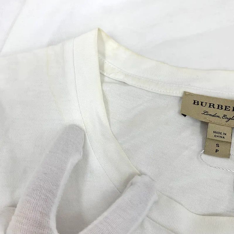 Burberry Burberry White Cotton Men's T-Shirt Size US S / EU 44-46 / 1 - 9 Thumbnail