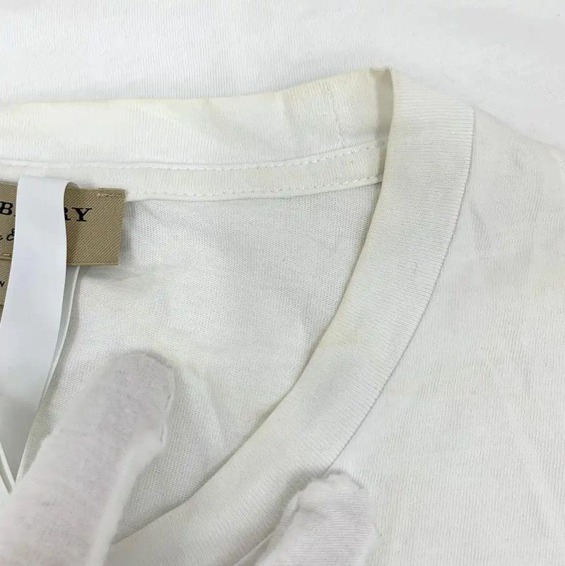 Burberry Burberry White Cotton Men's T-Shirt Size US S / EU 44-46 / 1 - 10 Thumbnail