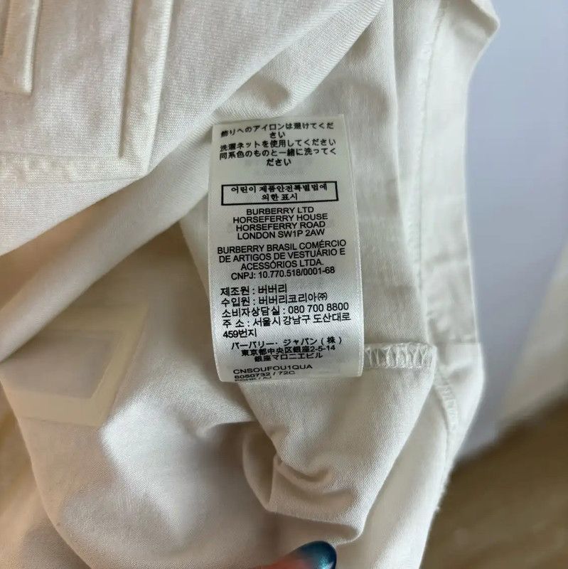 Burberry Burberry Men's Beige Cotton Logo Short Sleeve T-Shirt Size US S / EU 44-46 / 1 - 7 Thumbnail