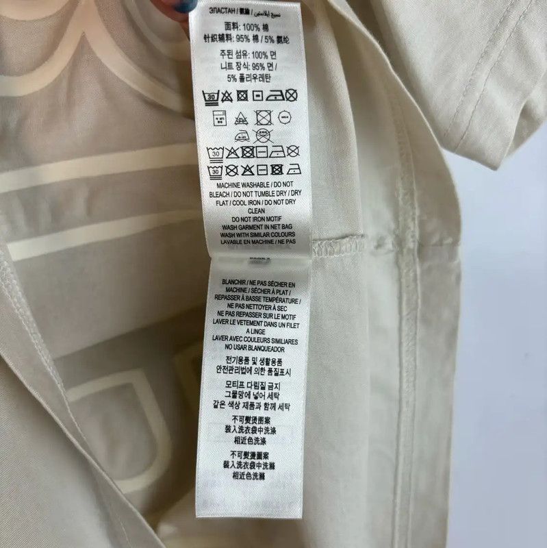 Burberry Burberry Men's Beige Cotton Logo Short Sleeve T-Shirt Size US S / EU 44-46 / 1 - 6 Thumbnail